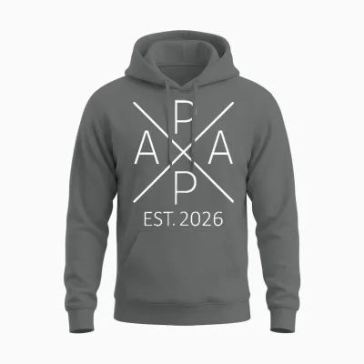 Papa Est. 2026 Dad Since 2026 Papa 2026 Unisex Hoodie - Graphite Heather