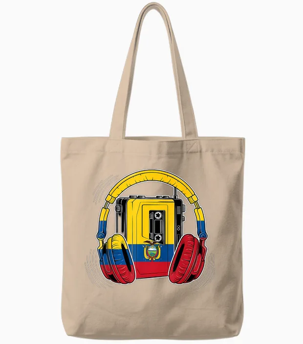 Drapeau De L'équateur Racines équatoriennes Tote Bags in Natural