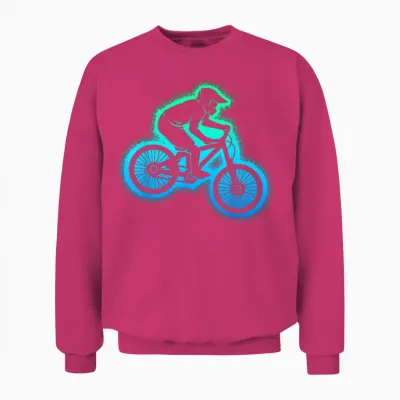 Mountainbike Mtb Downhill Biker Kinder Jungen Unisex Sweatshirt - Heliconia