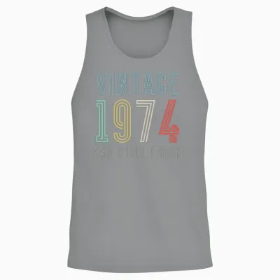 1974 Vintage 50th Birthday Unisex Tank Top - Sport Grey