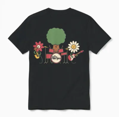 The Allergies Dark Retro Unisex T-Shirt - Black