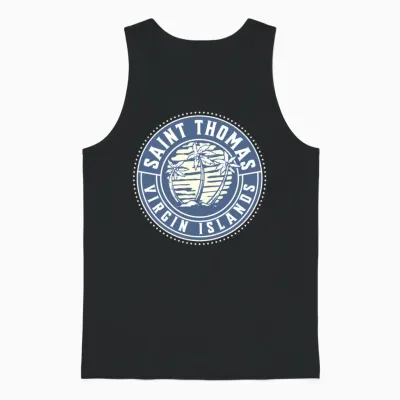 Saint Thomas U.s. Virgin Islands Unisex Tank Top - Black