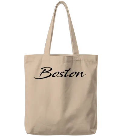 Boston Tote Bags - Natural
