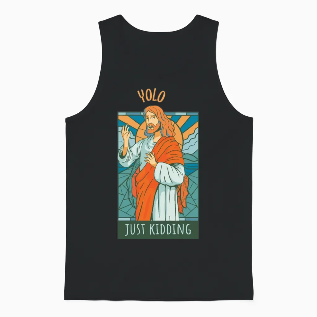 Funny Jesus - Christian & Faith Unisex Tank Top in Black