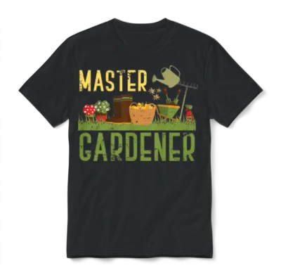 Master Gardener Gardening Unisex T-Shirt - Black