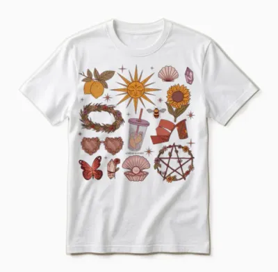 Retro Summer Witch Unisex T-Shirt - White