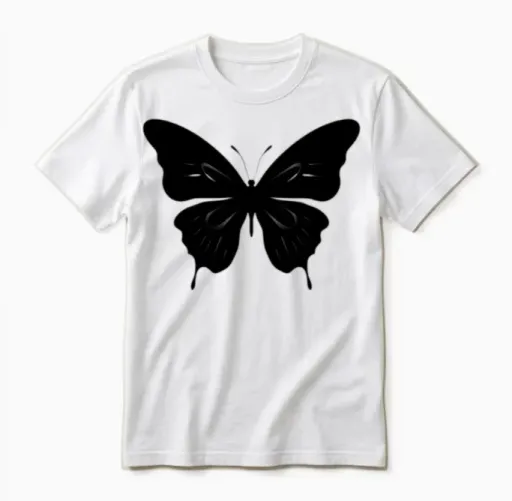 Butterfly Unisex T-Shirt in White