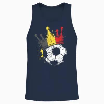 Drapeau Belge Fantaisie Belgique Unisex Tank Top - Navy