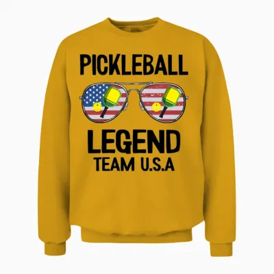 Pickle Ball Funny Unisex Sweatshirt - Gold
