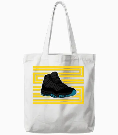 J11 23 Gamma Blue Tote Bags - White