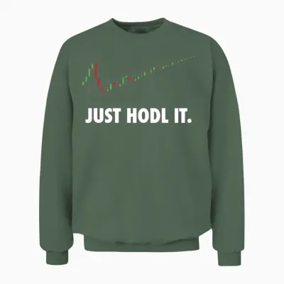 Bitcoin Crypto Blockchain Money Gif Christmas Unisex Sweatshirt - Military Green