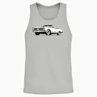Vintage 1964 Pontiac Gto Convertible Classic Car A Unisex Tank Top in Ash - 2