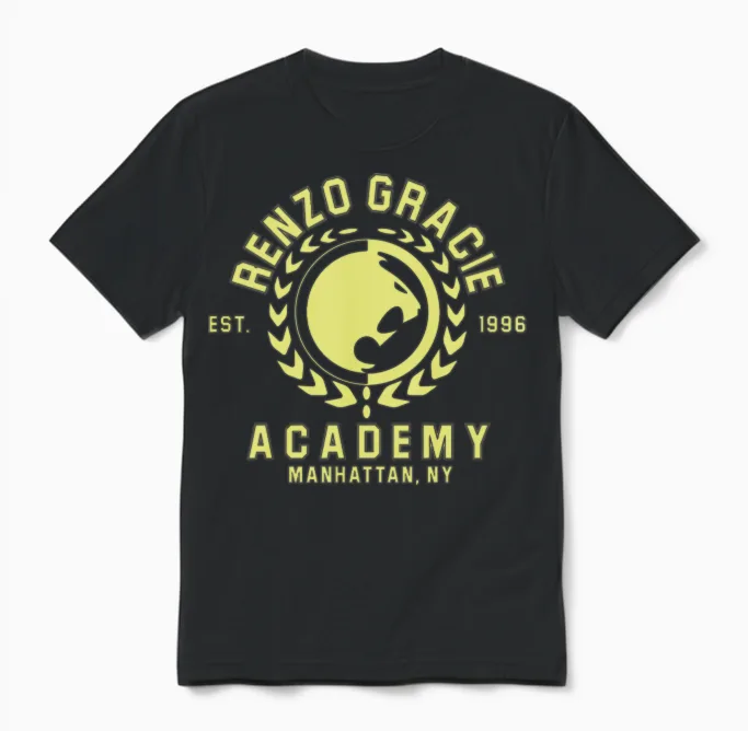 Renzo Gracie Jiu Jitsu Boxing & Mma Unisex T-Shirt in Black