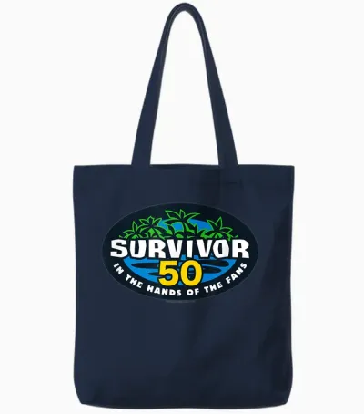 Survivor Season 50 Logo Officially Licensed Tote Bags - Navy