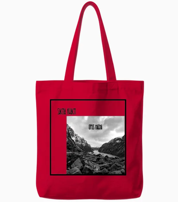 Opus Magma by Sacha Kwach Tote Bags in Red