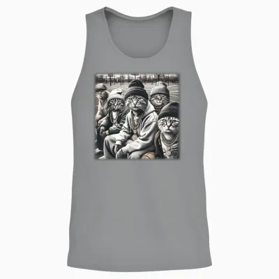 Lustiges Gangster-Meme Aus Den 90er Jahren Von Gang of Feral Street Cats Unisex Tank Top - Sport Grey