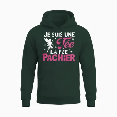 Je Suis Une Fee La Fee Pachier Woman Man Je Suis Une Fée T-Shirt, Black, S Unisex Hoodie - Forest