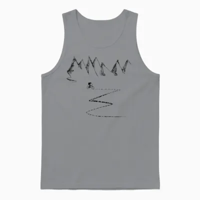 Mountain Bike Mountain Biking Cycling Mountains Unisex Tank Top - Sport Grey