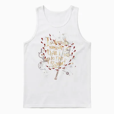 Harry Potter Harry Potter I Solemnly Swear Unisex Tank Top - White