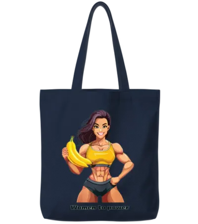 Designs for Fitness Enthusiasts, Strong and Sweet Tote Bags - Navy