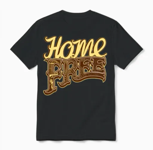 Home Free Vocal Band a Capella Country Group Unisex T-Shirt in Black