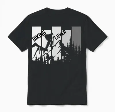 Hiking Lover Unisex T-Shirt - Black