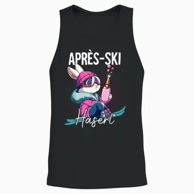 Apres Ski Haserl T-Shirt, Black Unisex Tank Top - Black