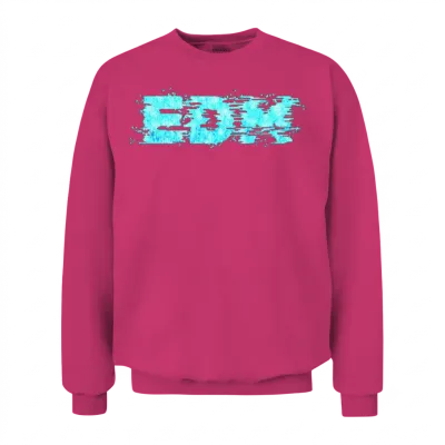 Edm Music Retro Glitch Aesthetics Techno Lover Unisex Sweatshirt - Heliconia