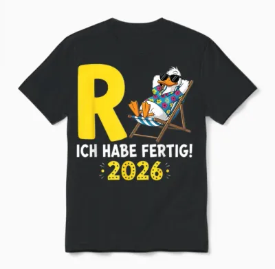 Rente 2026 Legendary Pension Duck I Have Ready Retired Unisex T-Shirt - Black