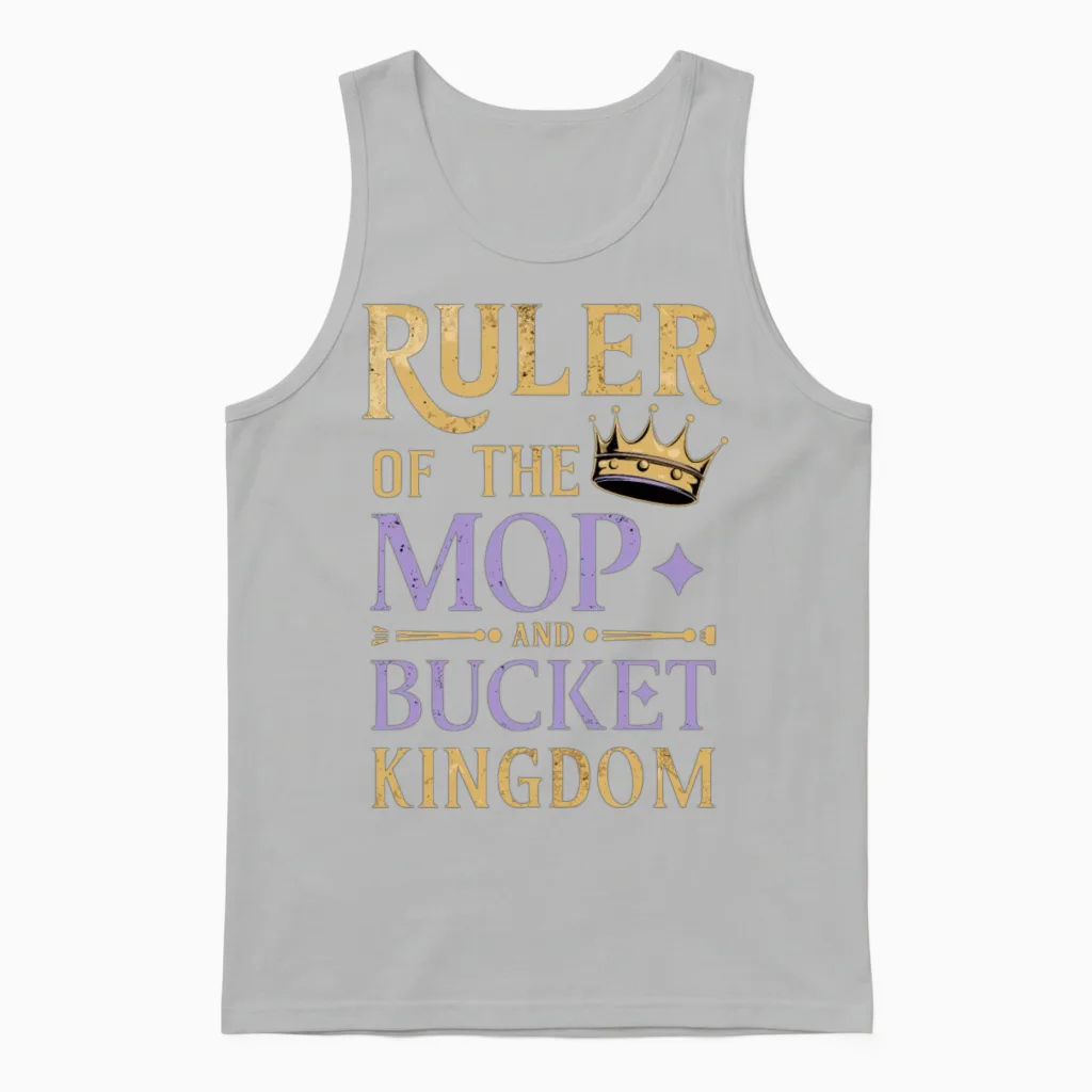 School Custodian School Staff Janitor Unisex Tank Top in Ash