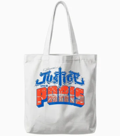 I Survived Justice Live in Paris Tote Bags - White