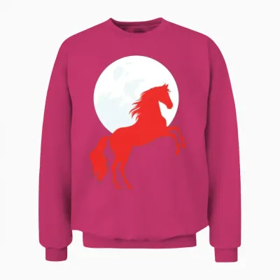 Horse Unisex Sweatshirt - Heliconia