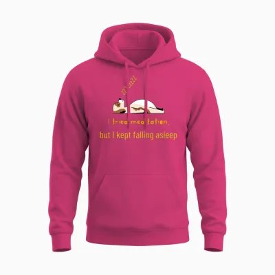 Funny Animal T-Shirt Design, Fitness and Wellness Unisex Hoodie - Heliconia