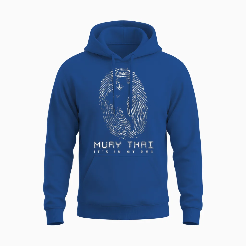 Muay Thai Dna Unisex Hoodie in Royal