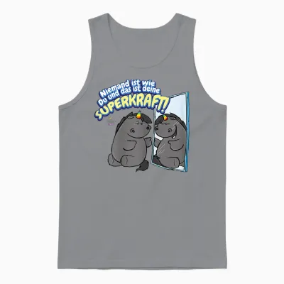 Pummeleinhorn - Grummeleinhorn Superkraft Unisex Tank Top - Sport Grey