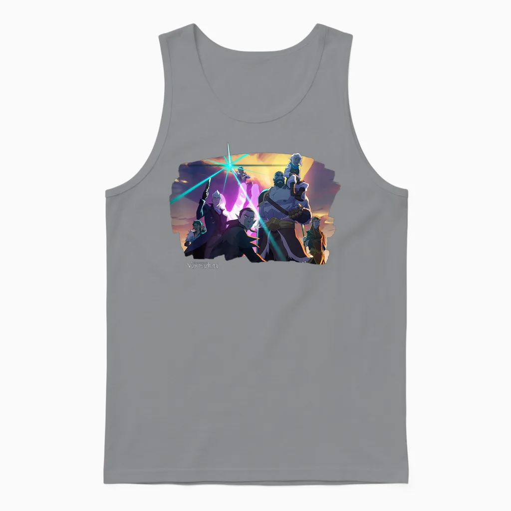 The Legend of Vox Machina β Character Pose T-Shirt, Black, S Unisex Tank Top in Sport Grey