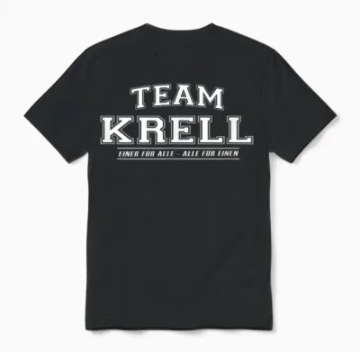 Team Krell | Proud Family - Last Name Gift T-Shirt, Black Unisex T-Shirt - Black