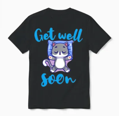 Get Well Soon Unisex T-Shirt - Black
