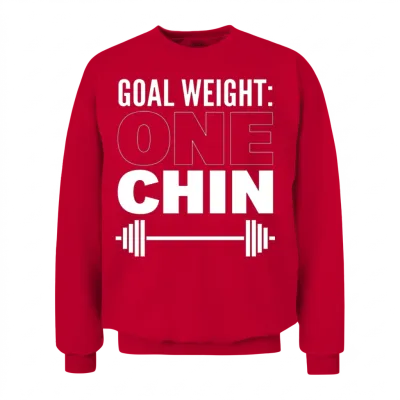 Funny Weight Loss Muscle Builder Unisex Sweatshirt - Red