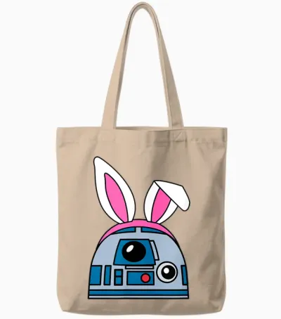 Amazon Essentials Star Wars R2-D2 Spring Easter Bunny Ears Tote Bags - Natural
