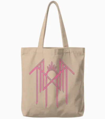 Sleep Token Even in Arcadia Gothic Black Tote Bags - Natural