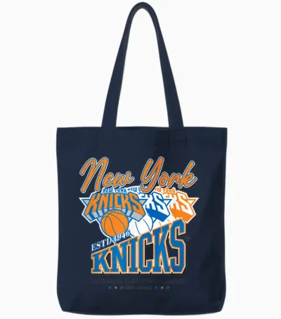Nba Officiel New York Knicks Triple Threat Tote Bags - Navy