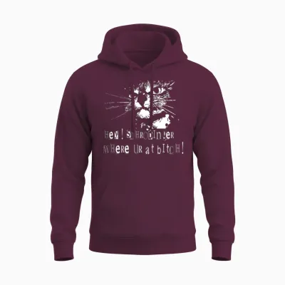 Schrodinger's Cat Unisex Hoodie - Maroon