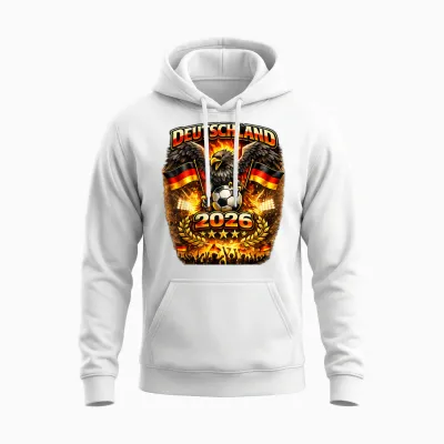 Deutschland Shirt Für Fußball Wm Em Fan Trikot Deutschland Unisex Hoodie - White