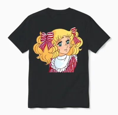 Candy Candy Japanese Manga Retro Vintage 80s T-Shirt, Black, S Unisex T-Shirt - Black