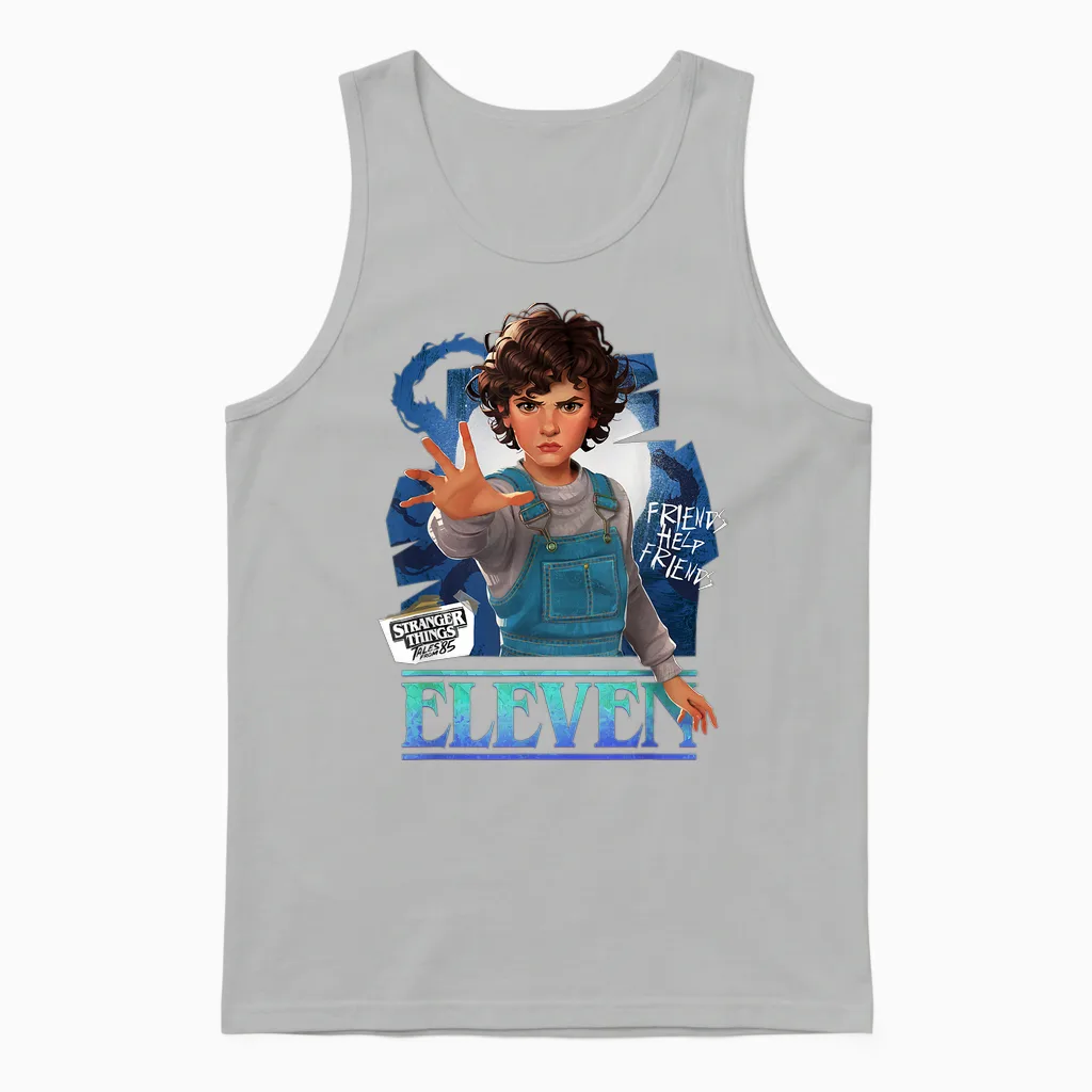 Stranger Things Tales from '85 Eleven Unisex Tank Top in Ash