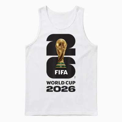 Fifa World Cup26 Fifa Gold Trophy Unisex Tank Top - White