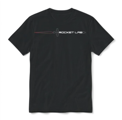 Rocket Lab Logo Black Background Classic Gift Unisex T-Shirt - Black