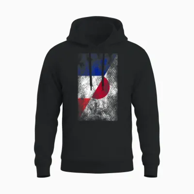 Flags France Japan - French Japanese T-Shirt, Black, S Unisex Hoodie - Black