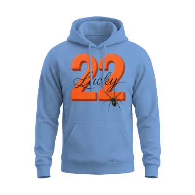 Lucky 22 Unisex Hoodie - Carolina Blue